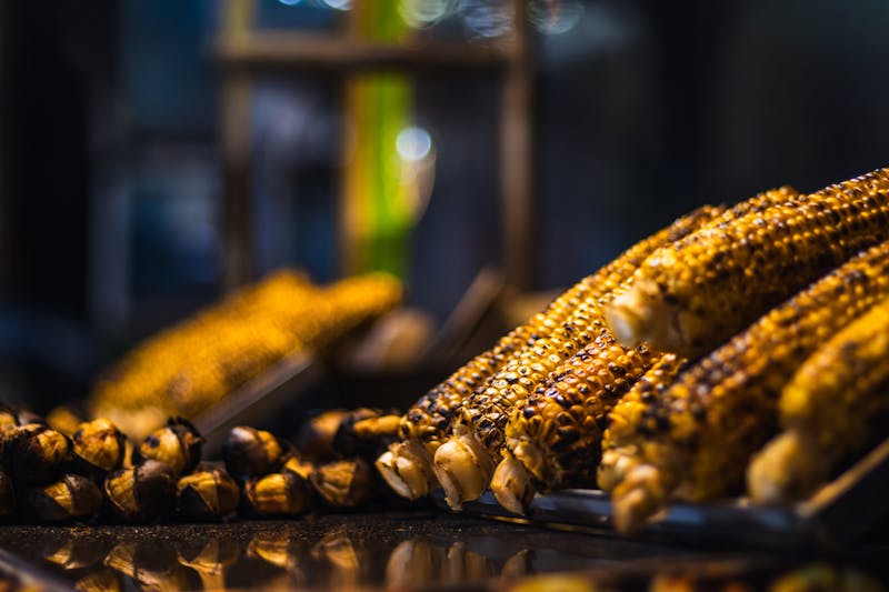 Mexican street corn with cotija and chili