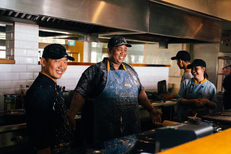 Costa Vida team preparing fresh ingredients in a vibrant kitchen